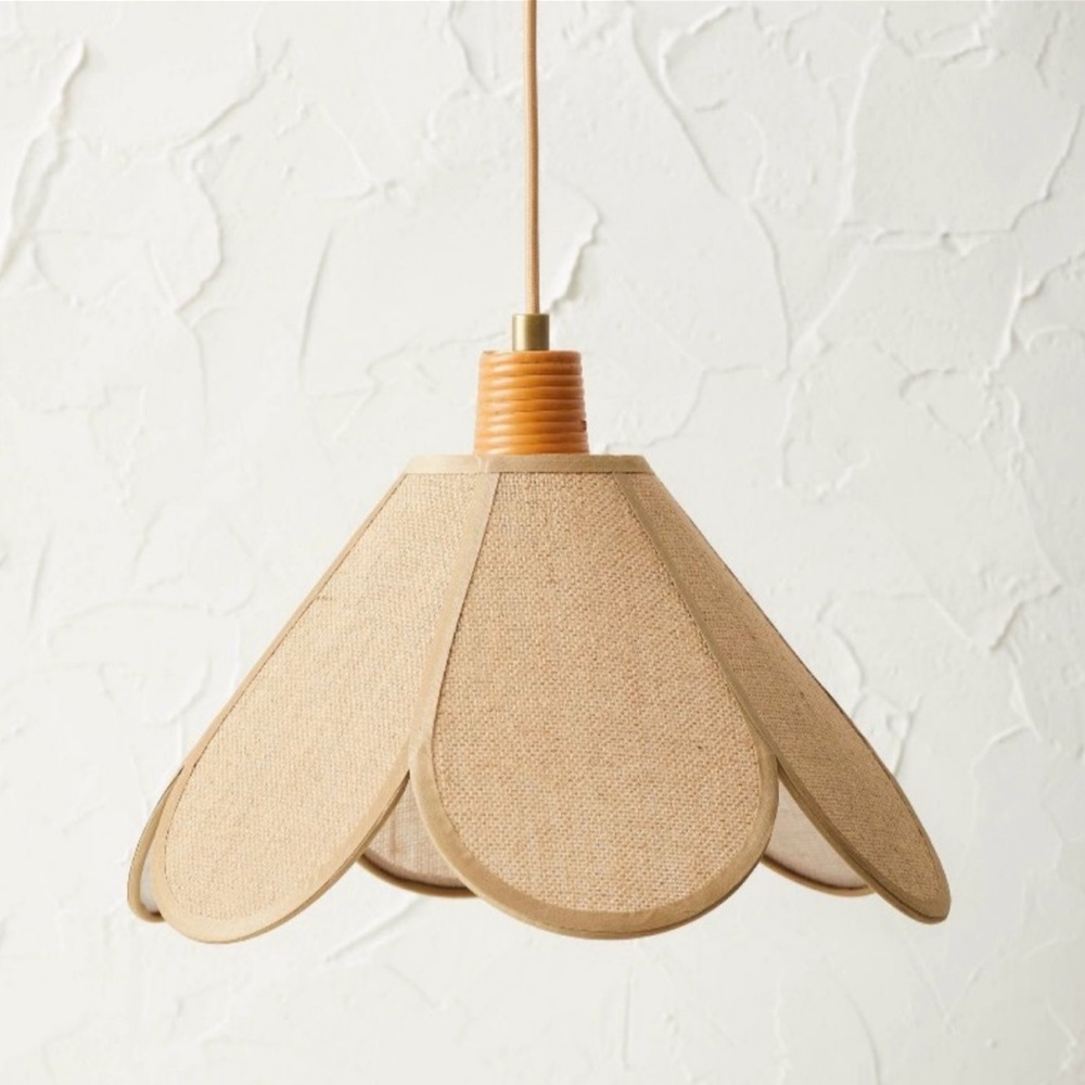 Burlap Petal Ceiling Pendant - Opalhouse™ designed with Jungalow